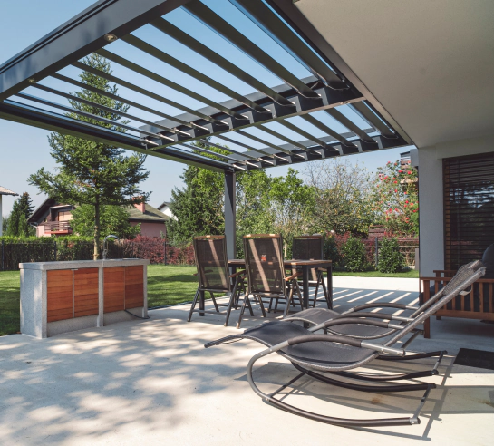 backyard concrete patio